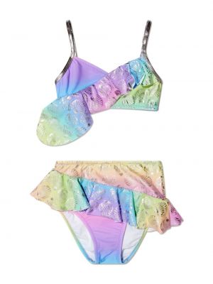 Printti tankini tytöille Nessi Byrd Kids pinkki