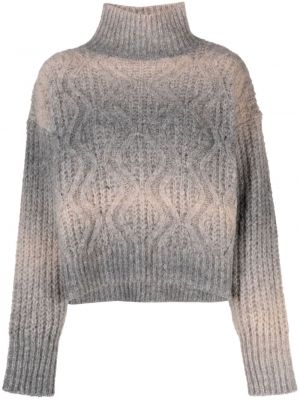 Пуловер с градиентным принтом Roberto Collina сиво