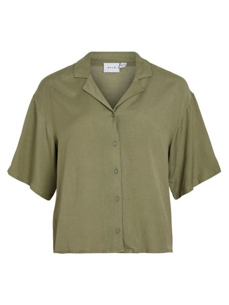 Рубашка с коротким рукавом Vila зеленая