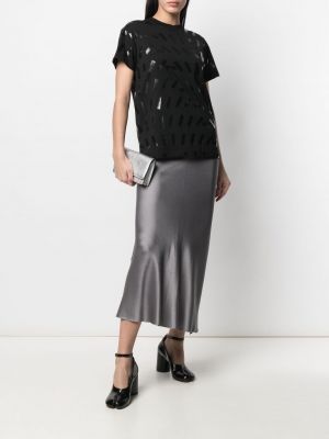 Falda de cintura alta Maison Margiela gris