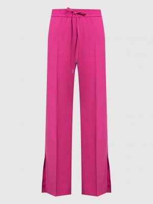 Прямі брюки Max & Co рожеві