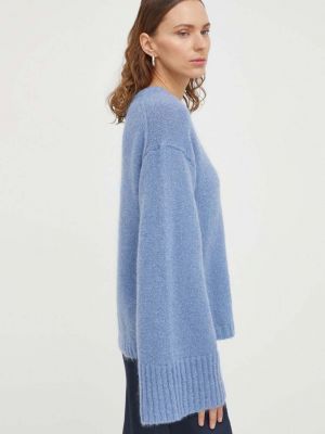 Gyapjú pulóver By Malene Birger kék