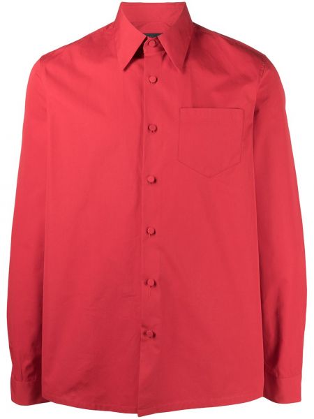 Camisa con botones Prada rojo