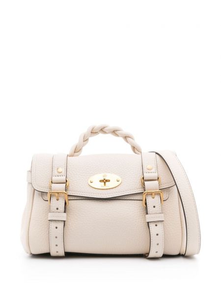 Mini-sac en cuir Mulberry doré