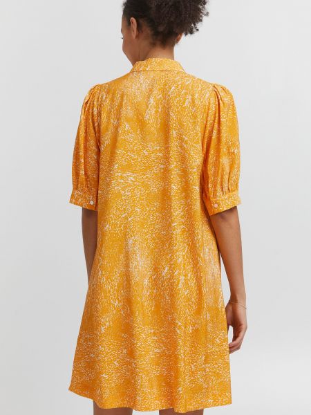 Košilové šaty Ichi oranžové