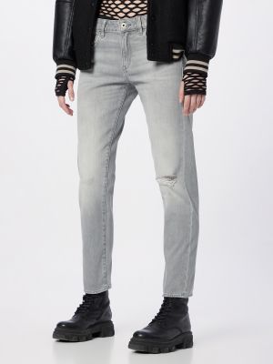 Hviezdne džínsy s rovným strihom G-star Raw sivá