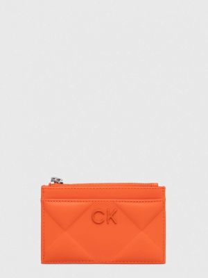 Portfel Calvin Klein pomarańczowy