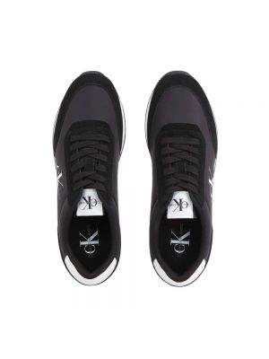 Sneakersy retro Calvin Klein Jeans czarne