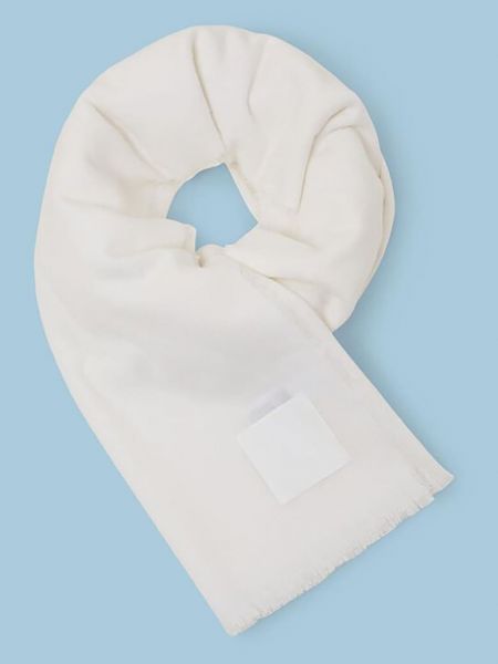 Шерстяной шарф Esprit белый