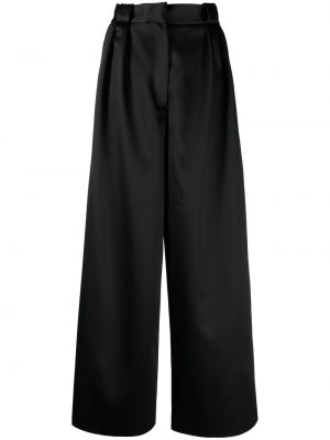 Pantalon en satin Khaite noir