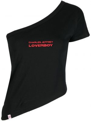 Brodert topp Charles Jeffrey Loverboy svart