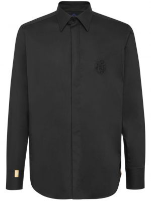 Košeľa s výšivkou Billionaire čierna