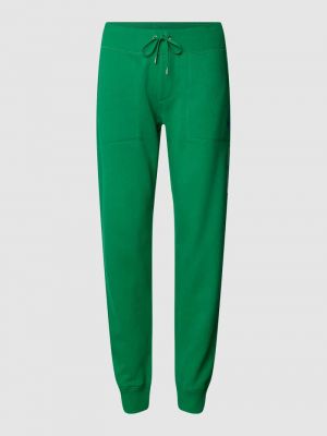 Spodnie sportowe w jednolitym kolorze Polo Ralph Lauren zielone