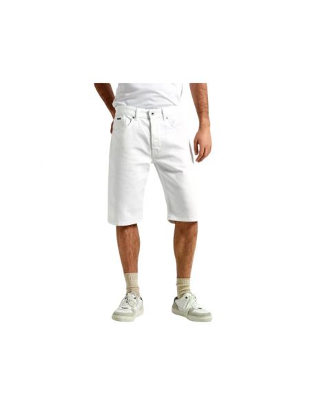 Szorty jeansowe Pepe Jeans białe