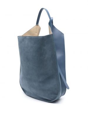 Wildleder shopper handtasche Ree Projects blau