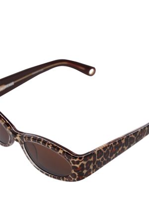 Gafas de sol leopardo Jacquemus marrón