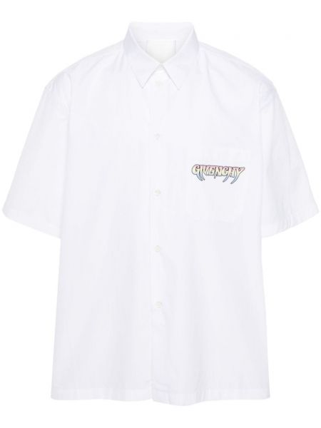 Chemise à imprimé Givenchy blanc