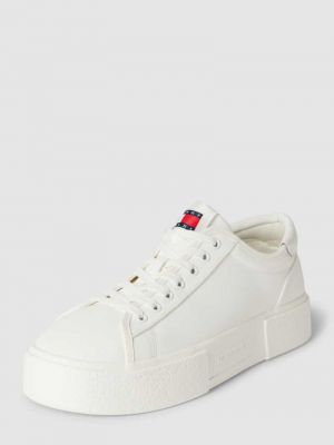 Sneakersy w jednolitym kolorze Tommy Jeans białe