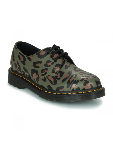 Domáce papuče s leopardím vzorom Dr. Martens khaki