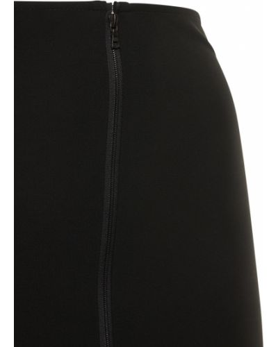 Mini sukně s vysokým pasem na zip Nensi Dojaka černé