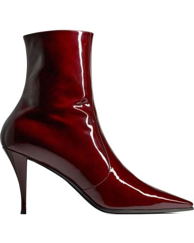 Členkové topánky Saint Laurent červená