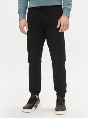 Pantalon cargo skinny Calvin Klein Jeans noir