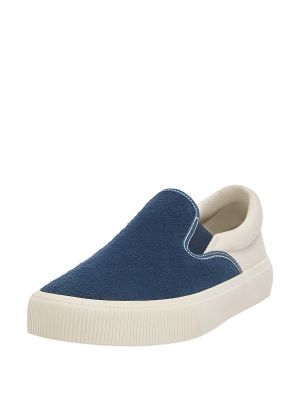 Slip-on ниски обувки Pull&bear синьо
