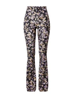Kvetinové viskózové nohavice s vysokým pásom Catwalk Junkie
