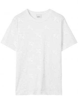 T-shirt con stampa Burberry bianco