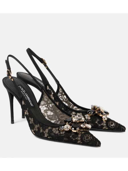 Slingback pitsi avokkaat Dolce&gabbana musta