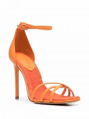 Sandales en cuir Schutz orange
