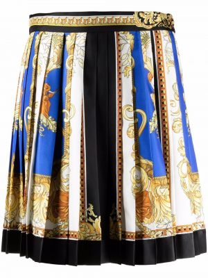Falda con estampado Versace azul