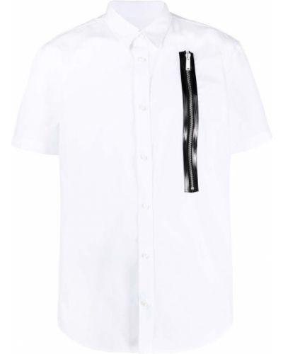 Camisa con cremallera Dsquared2 blanco