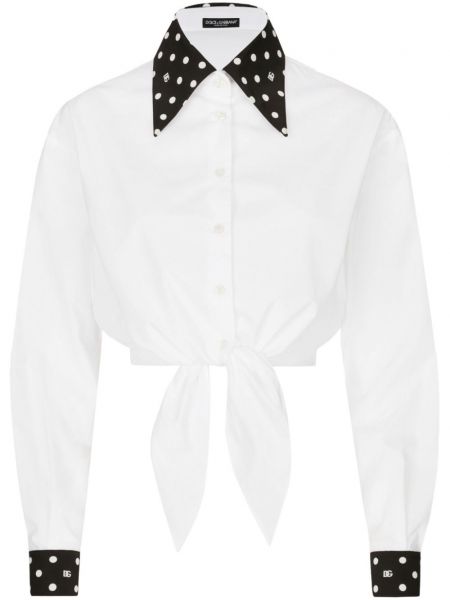 Raštuota taškuota marškiniai Dolce & Gabbana