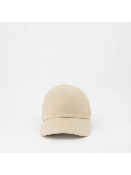 Gorra de algodón Dior beige