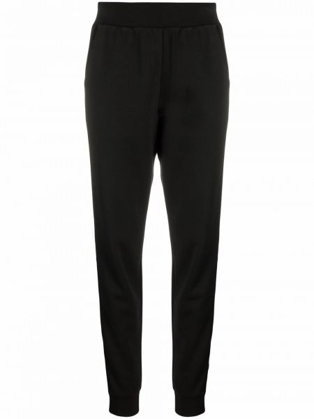 Ravne hlače Karl Lagerfeld črna