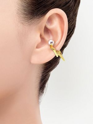 Boucles d'oreilles Tasaki jaune