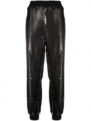 Pantalones de chándal con lentejuelas Styland negro