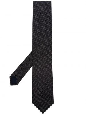 Hedvábná kravata s potiskem Corneliani šedá
