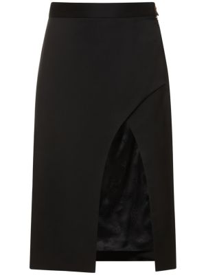 Falda midi de lana Vivienne Westwood negro