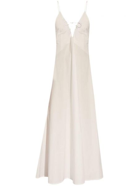 Pamučna maksi haljina Forte_forte bijela