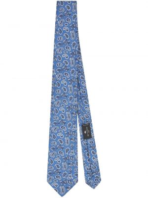 Cravată cu imagine cu model paisley Etro albastru