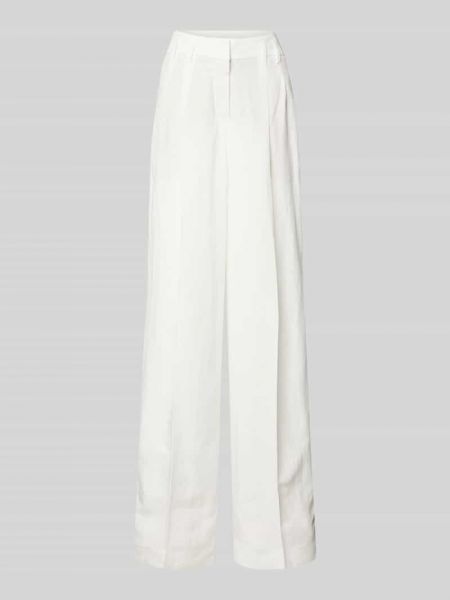 Spodnie w jednolitym kolorze Raffaello Rossi białe
