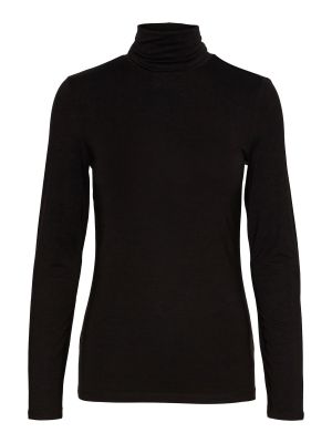 Marškinėliai ilgomis rankovėmis Vero Moda juoda