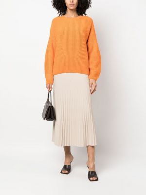 Chunky kaschmir pullover Iris Von Arnim orange