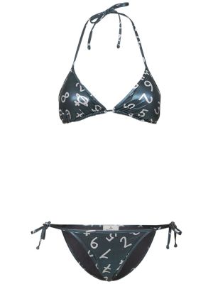 Bikini cu imagine Vivienne Westwood negru