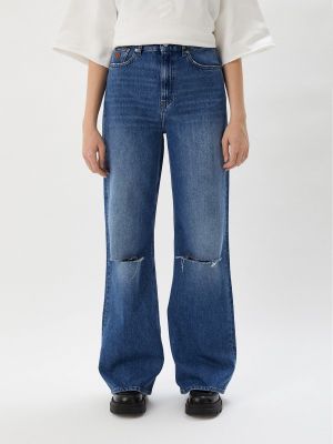 Широкие джинсы Trussardi, синие
