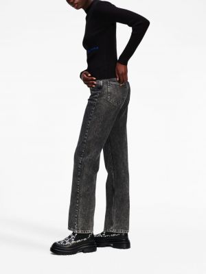 Džemperis ar izšuvumiem Karl Lagerfeld Jeans melns