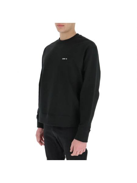 Strick sweatshirt mit rundhalsausschnitt mit stickerei Oamc schwarz