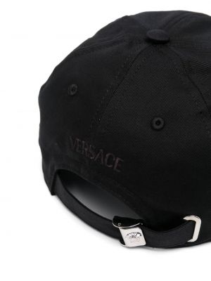 Cap mit stickerei Versace schwarz